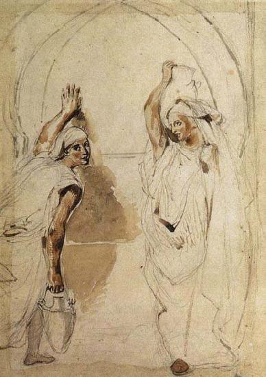 Eugene Delacroix Two Women at the Well